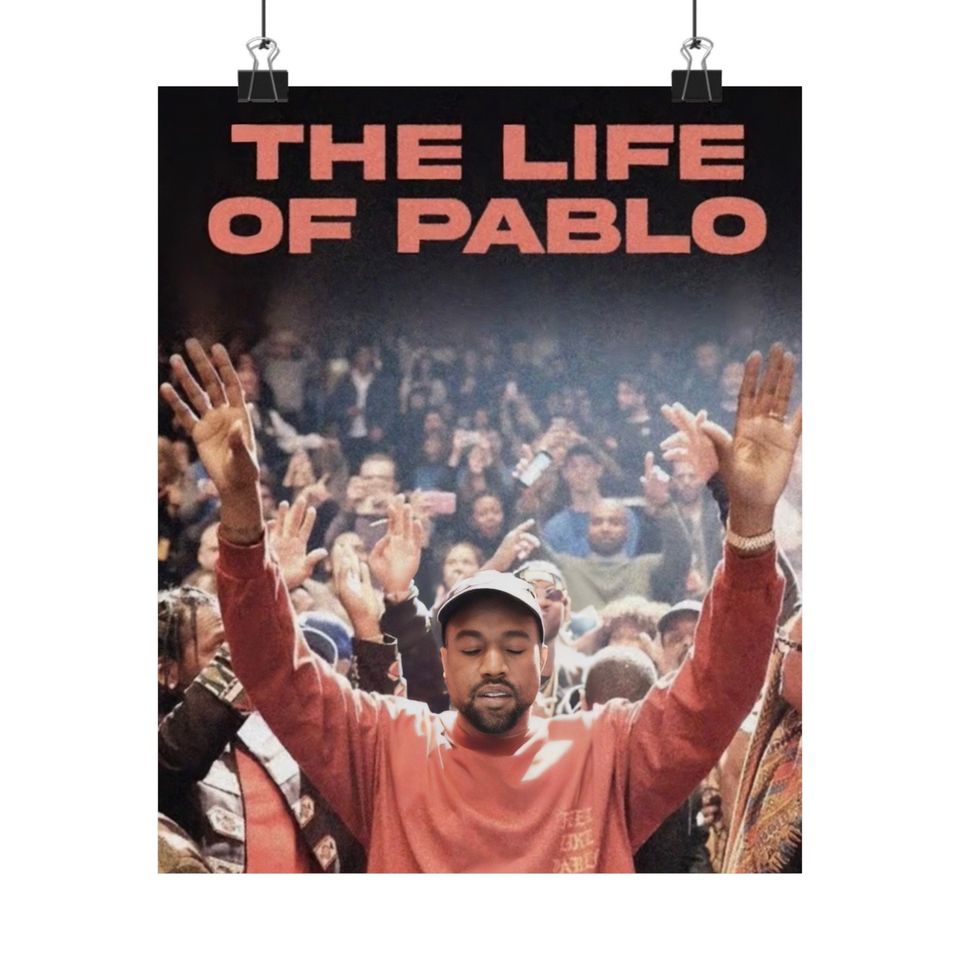 Kanye West - Poster | Rap Poster, Hip-Hop Poster