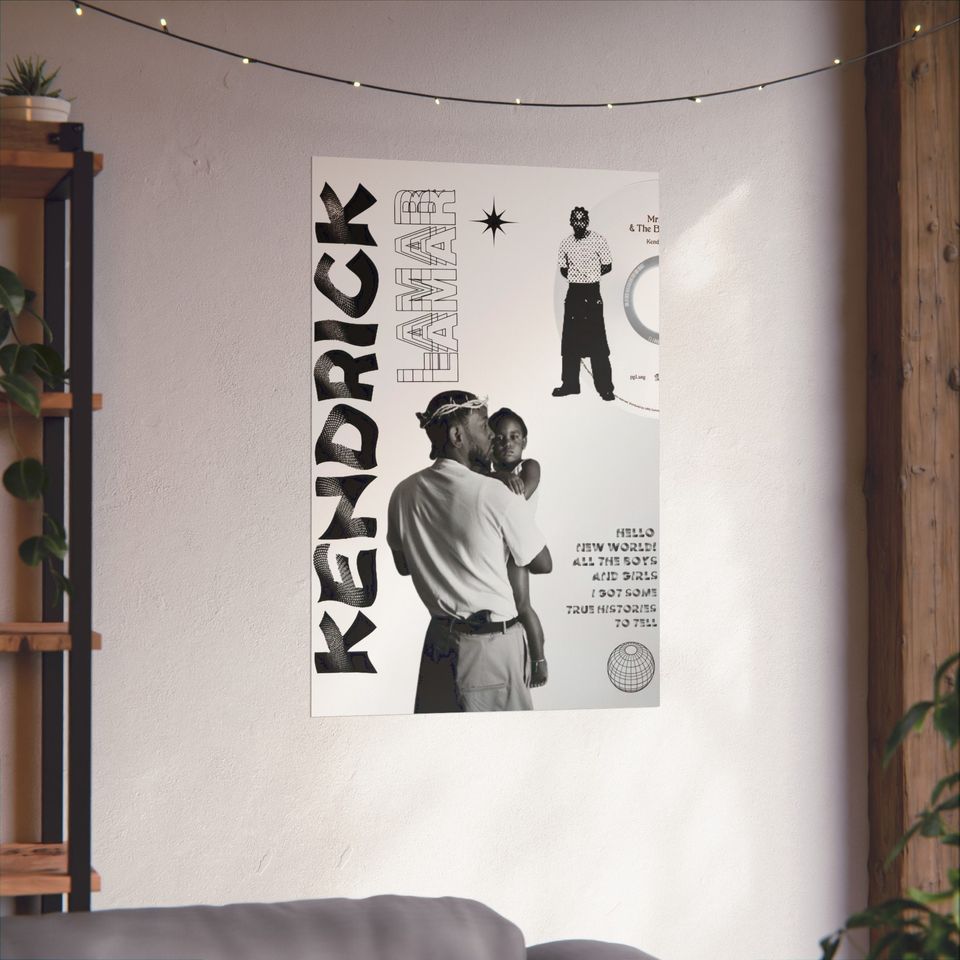 Kendrick Lamar - Poster | Rap Poster, Hip-Hop Poster