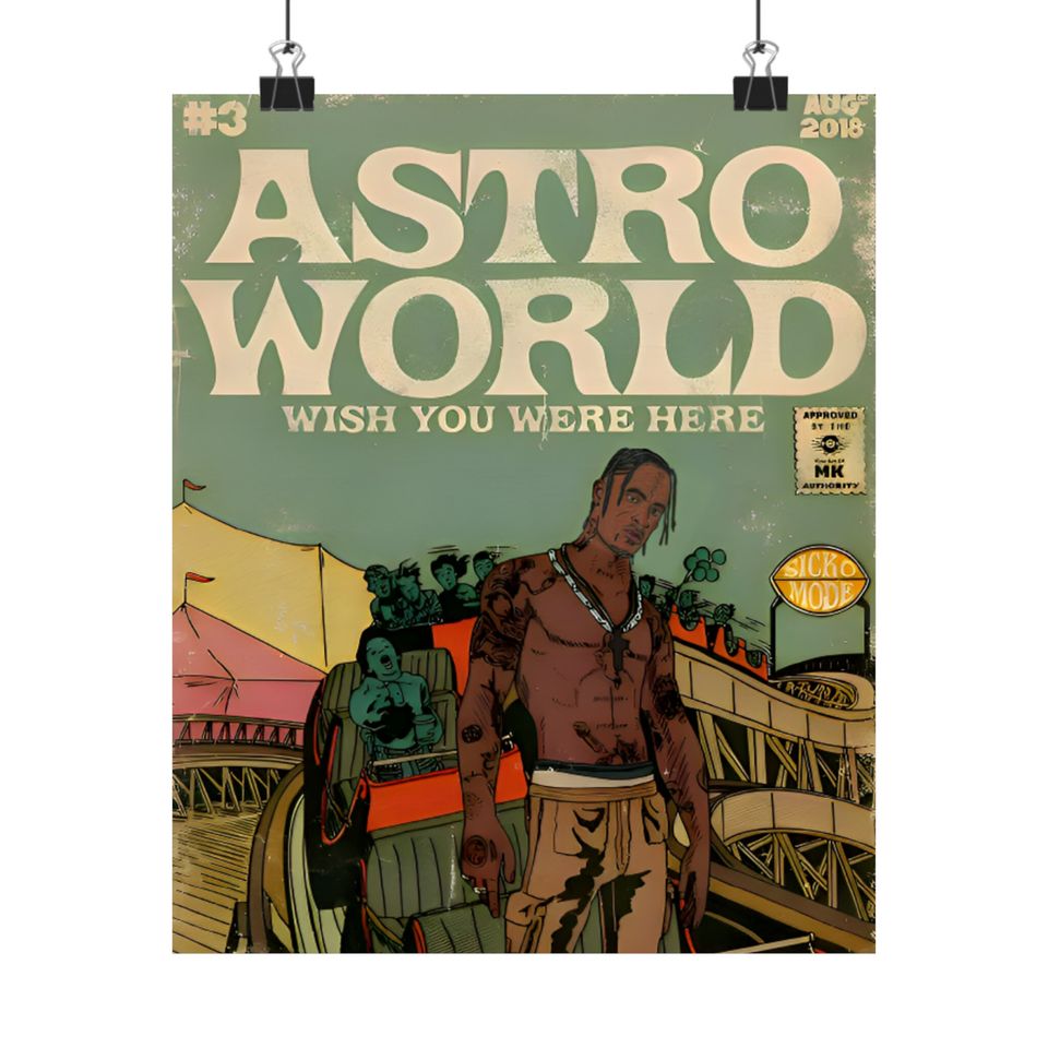 Travis - Poster | Rap Poster, Hip-Hop Poster