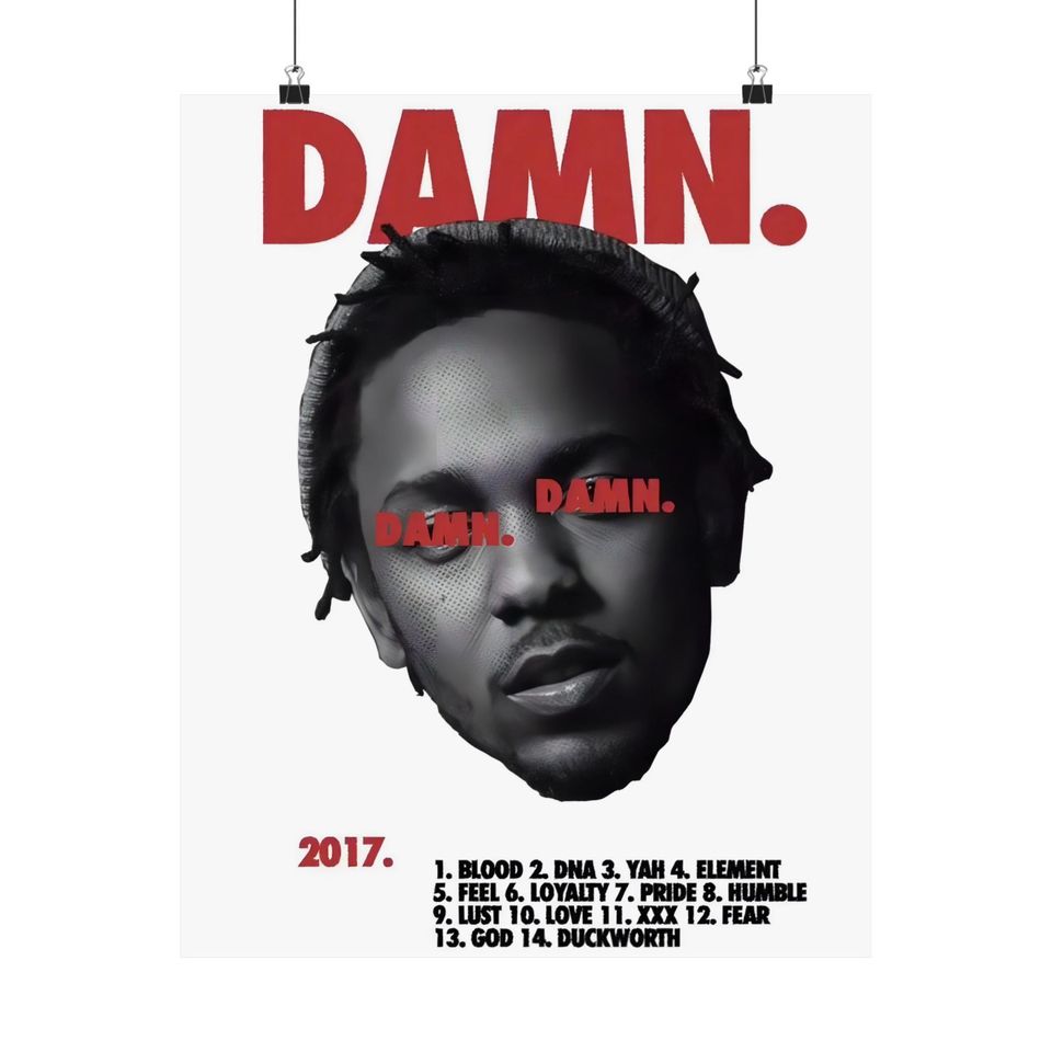 Kendrick Lamar - Poster | Rap Poster, Hip-Hop Poster