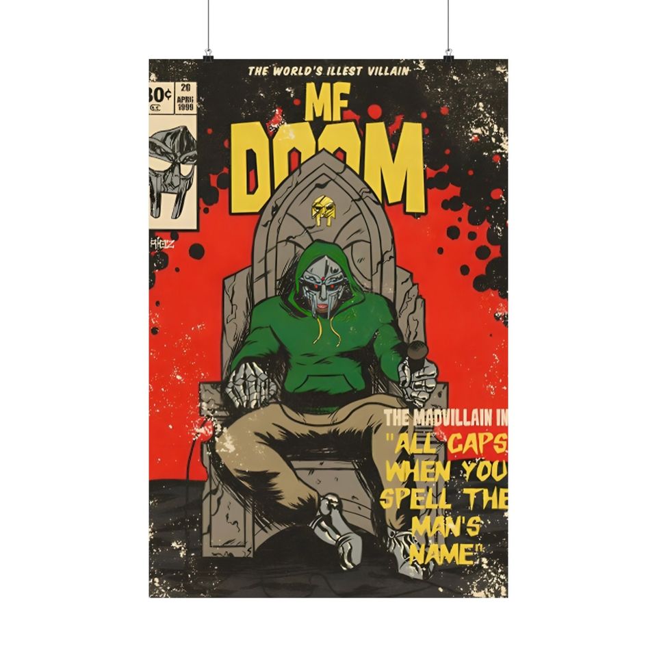 MF Dooom - Poster | Rap Poster, Hip-Hop Poster