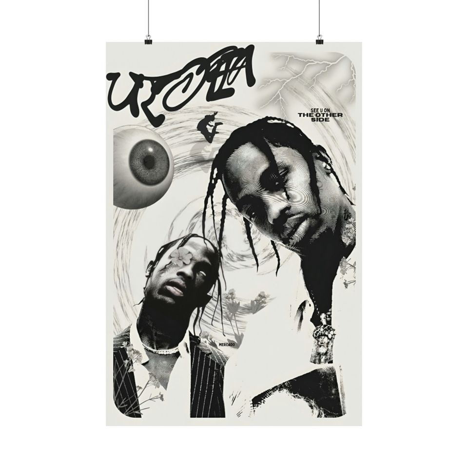 Travis - Poster | Rap Poster, Hip-Hop Poster