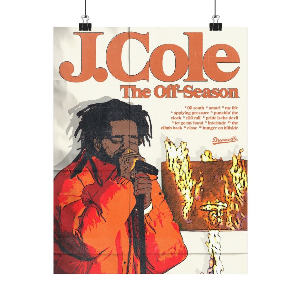 J Cole - Poster | Rap Poster, Hip-Hop Poster