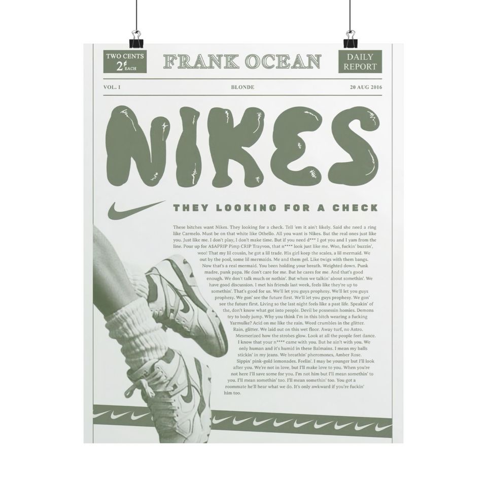 Frank Ocean - Poster | Rap Poster, Hip-Hop Poster