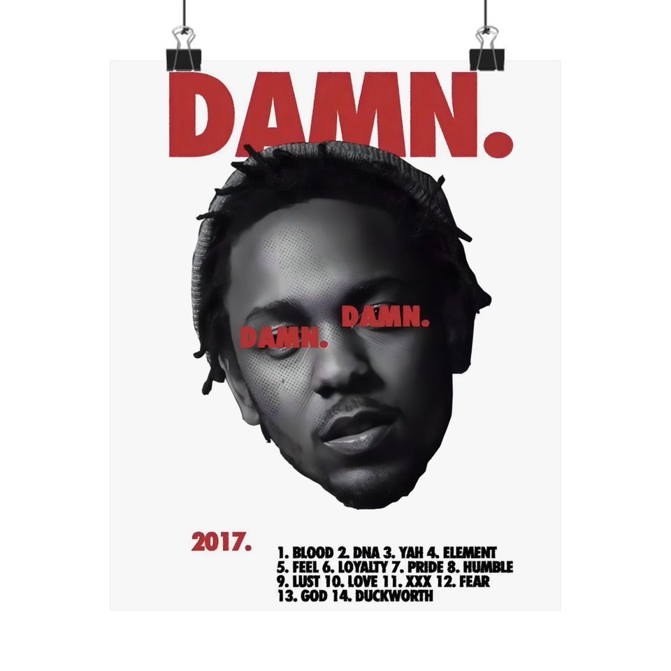 Kendrick Lamar - Poster | Rap Poster, Hip-Hop Poster