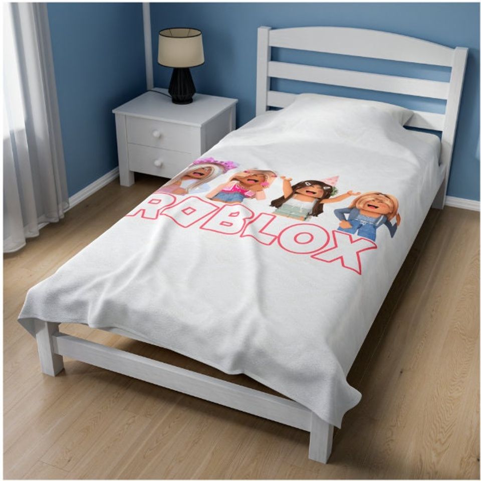 Girls Roblox Plush Blanket PERSONALIZABLE