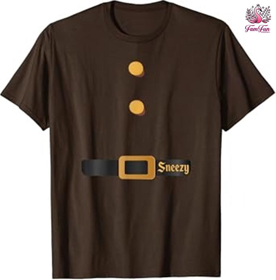 Halloween Seven Dwarfs Costume T-Shirt, Snow White and Seven Dwarfs Shirt