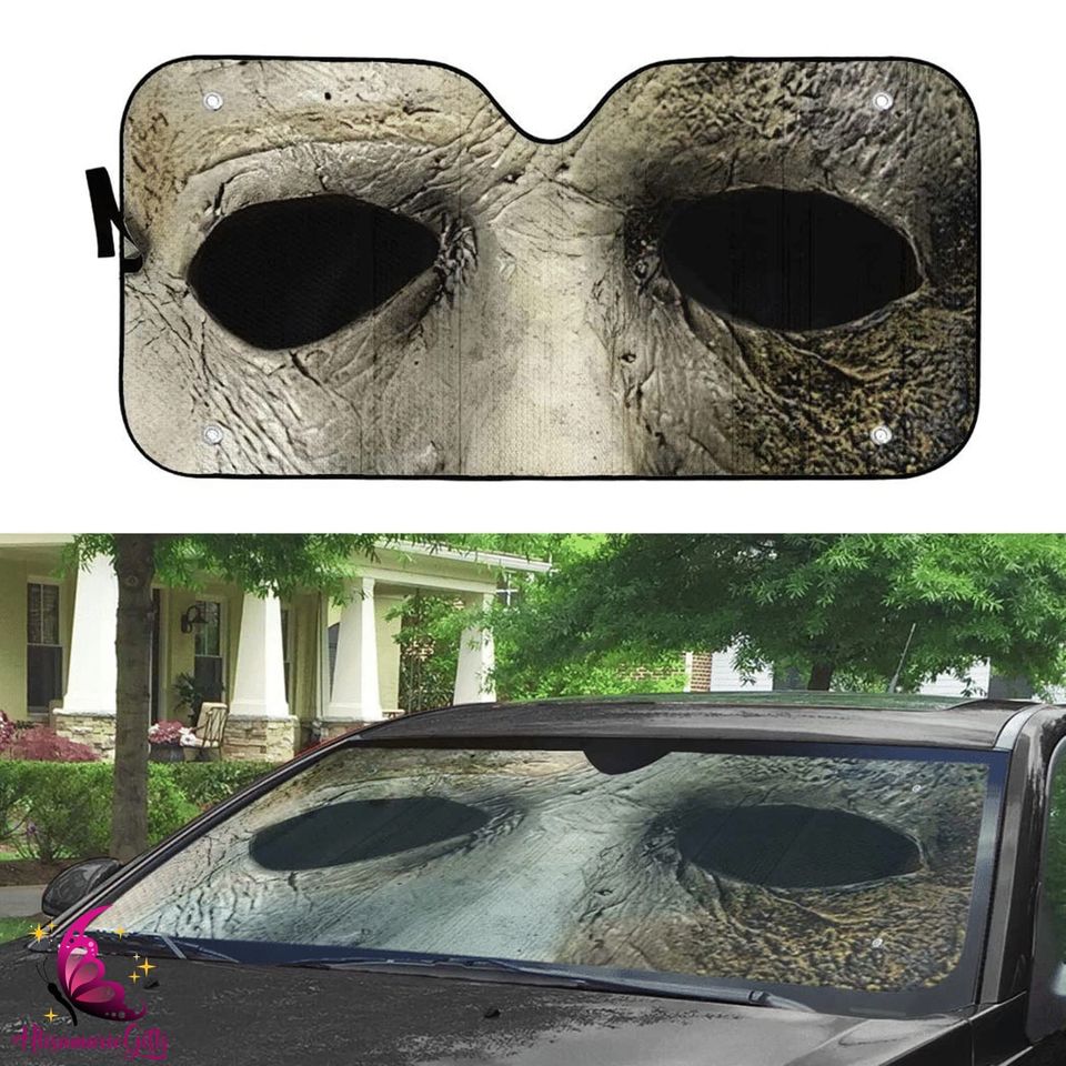 Michael Myers Horror Movies Car Auto Sunshade | Michael Myers Mask Car Sunshade |Halloween Movie Car Sunshade Car Windshield Car Accessories