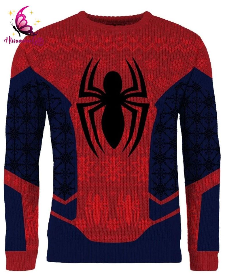 Miles Morales Xmas Ugly Sweater | Spiderman Gift | Christmas Ugly Sweater