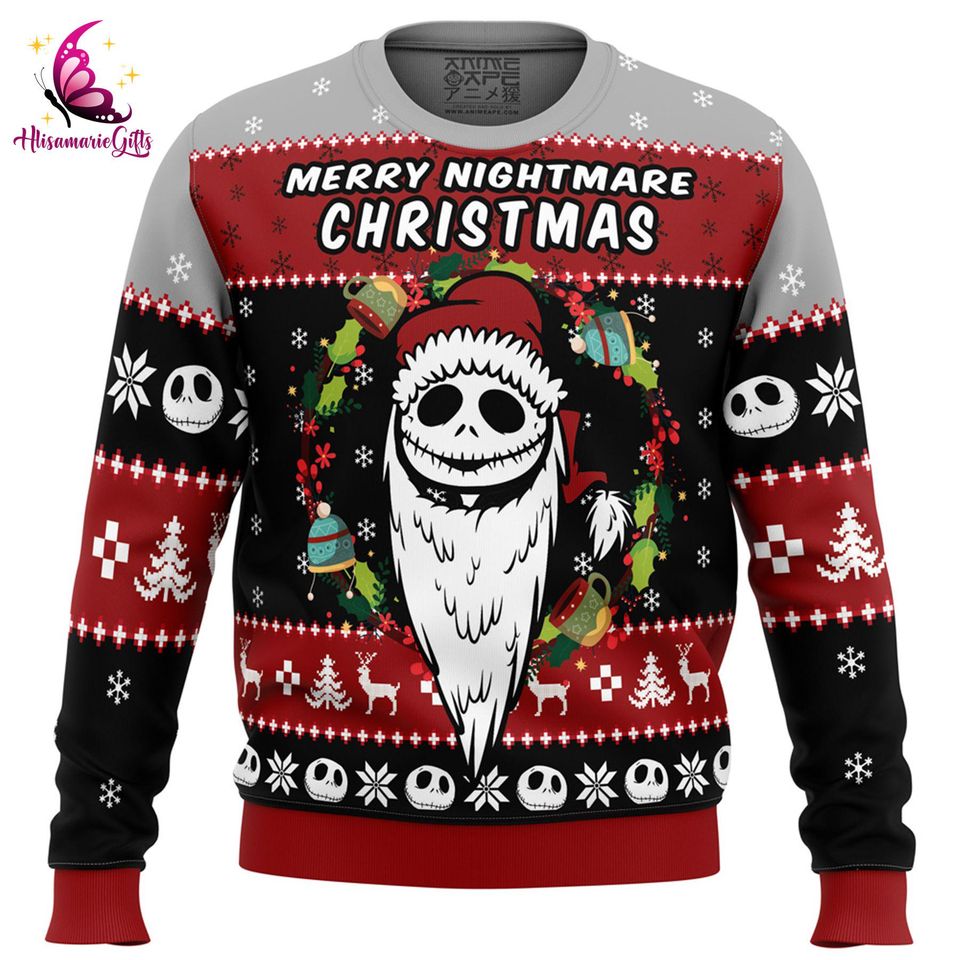 The Nightmare Before Christmas Ugly Christmas Sweatshirt