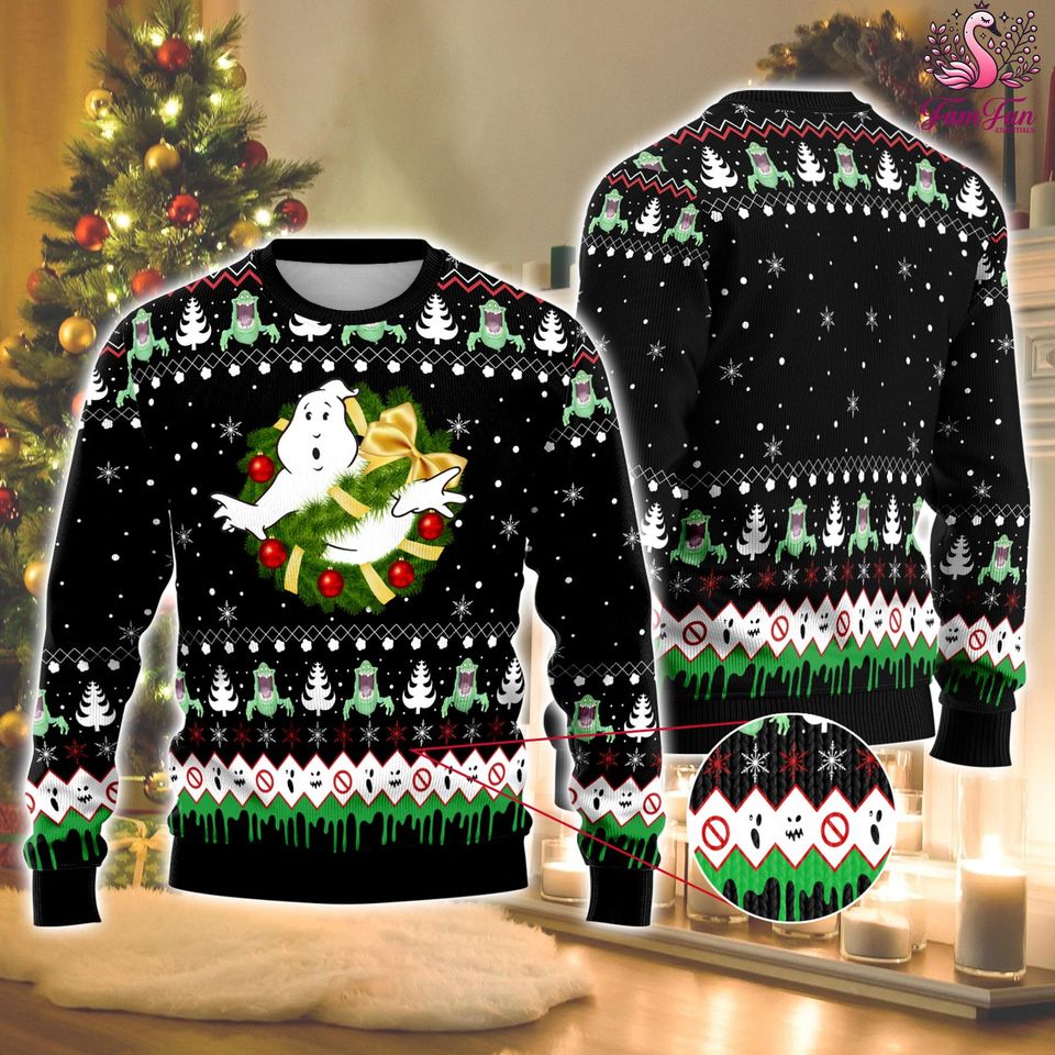 Ghostbusters Ugly Christmas Sweater, Ghostbusters Christmas Sweatshirt