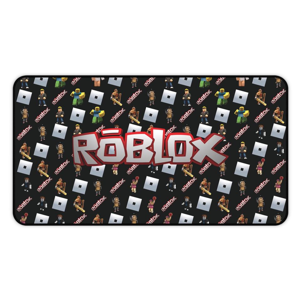 Roblox mouse pad large - gaming pad with iconic avatars & Roblox logo