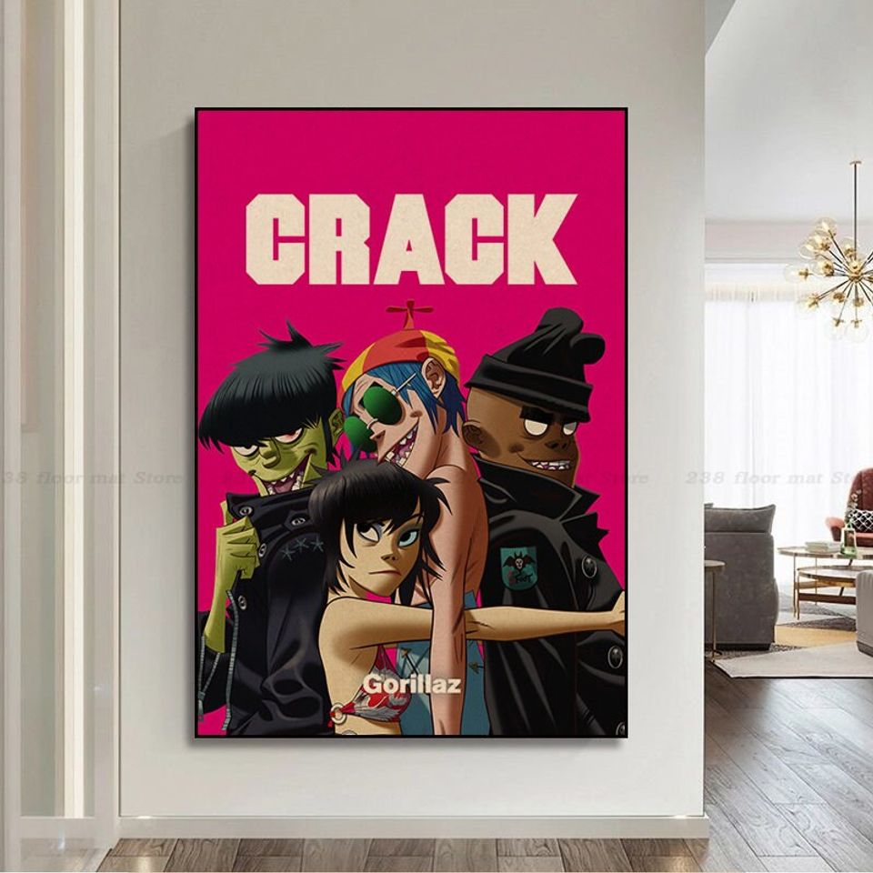 Gorillaz Poster, Room Decoration