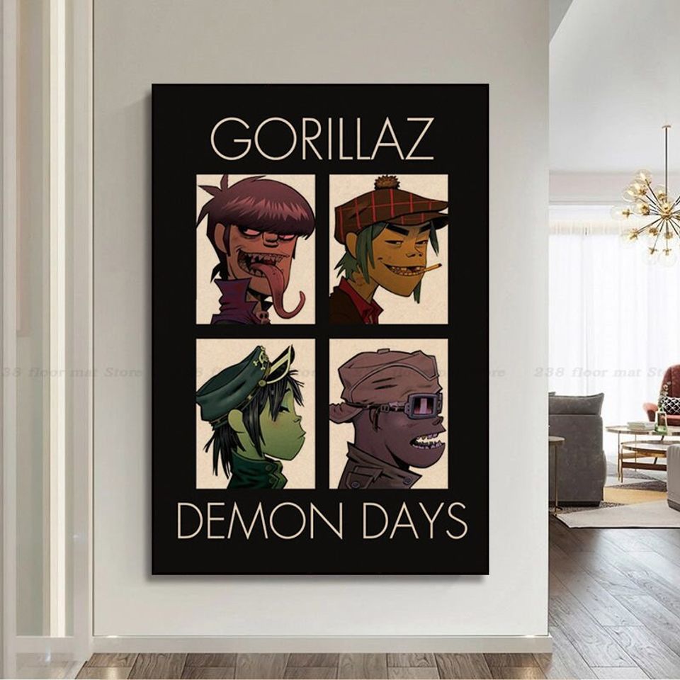 Gorillaz Poster, Room Decoration