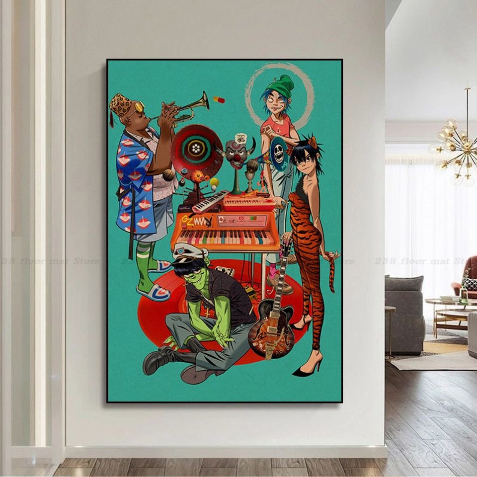 Gorillaz Poster, Room Decoration