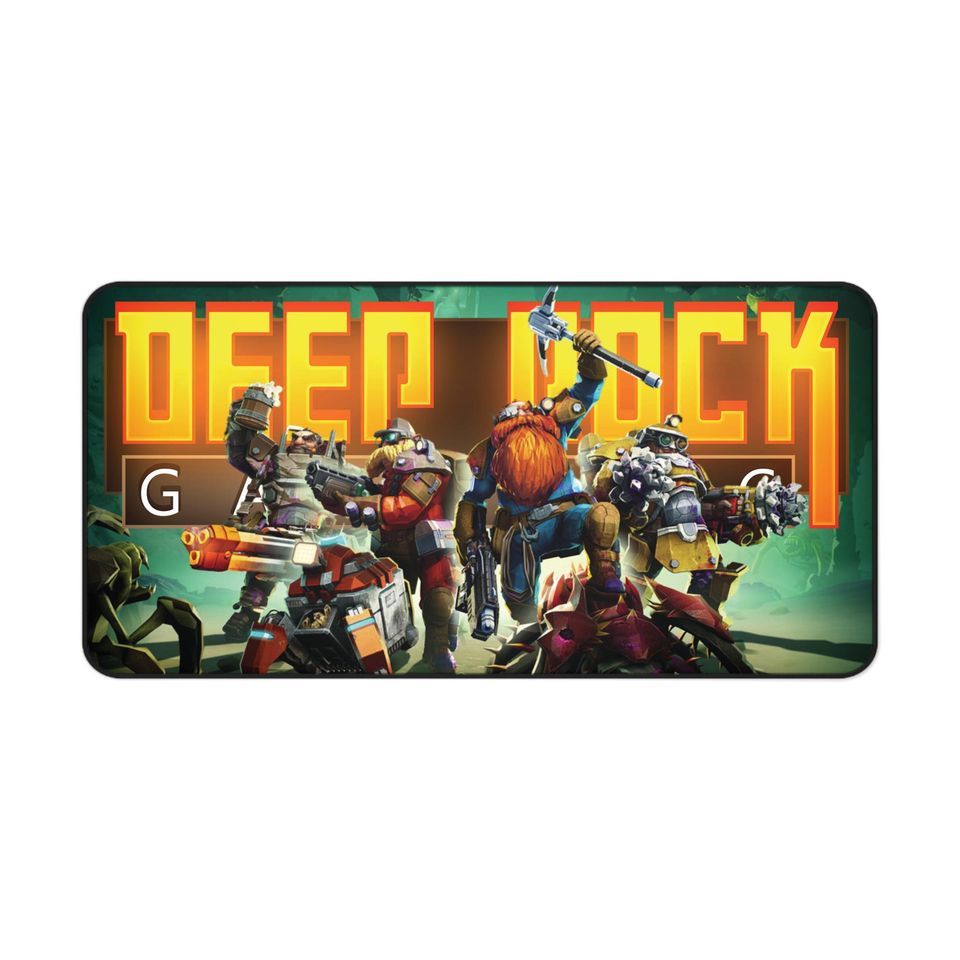 Deep Rock Galactic Mouse Pad, Desk Mat, Gaming Keyboard Mat