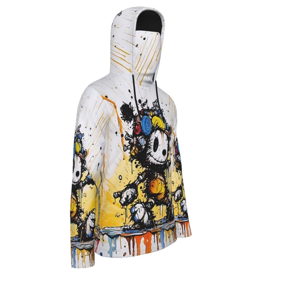 Mickey Robot Pullover Hoodie With Mask