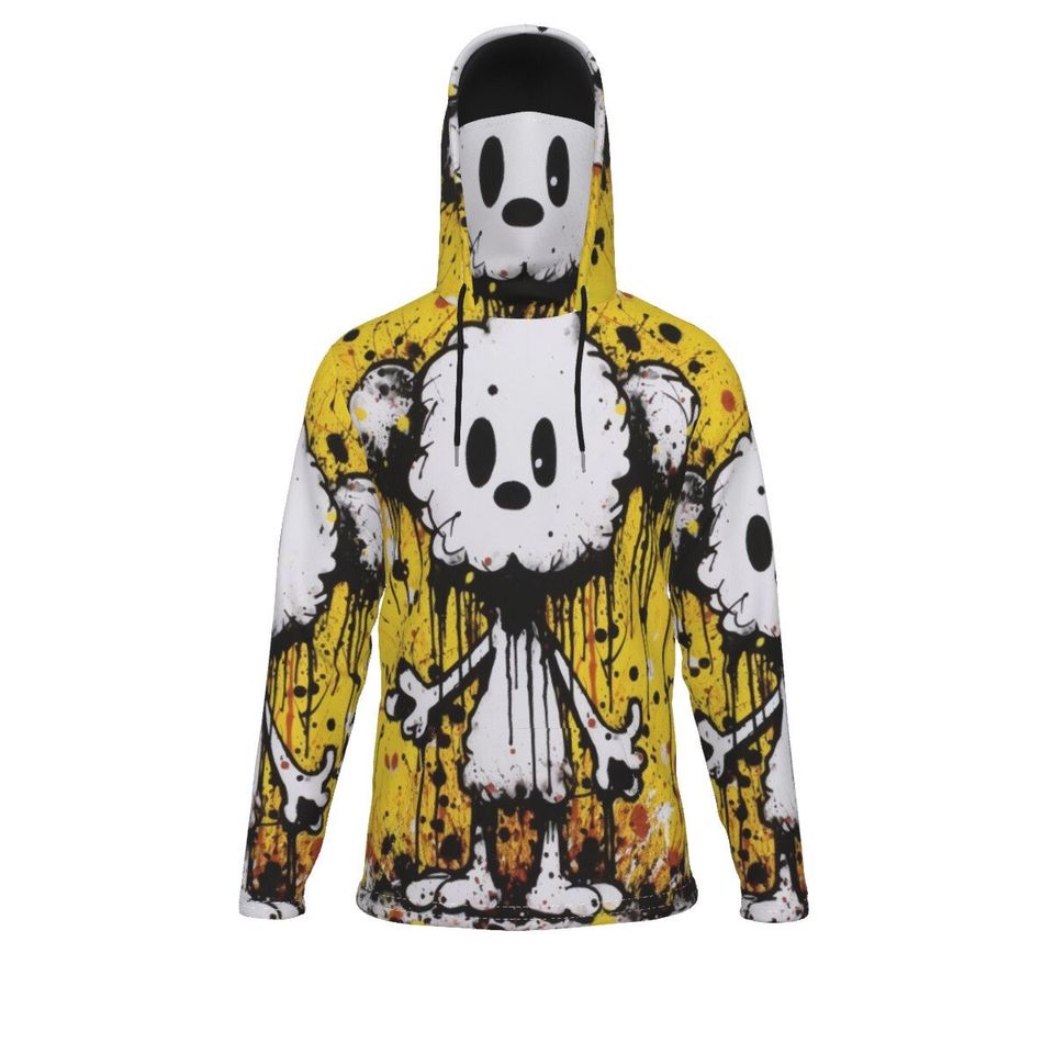 Cloud Mouse Pullover Hoodie With Mask