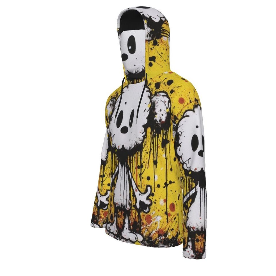 Cloud Mouse Pullover Hoodie With Mask