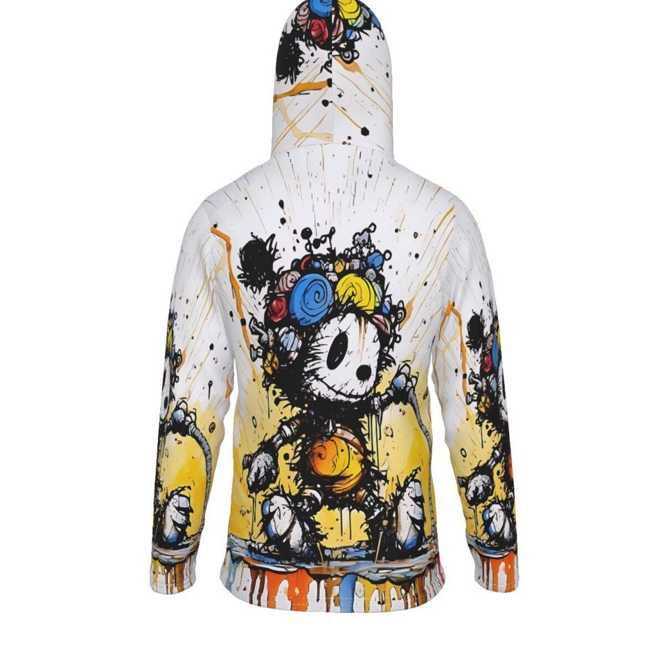 Mickey Robot Pullover Hoodie With Mask