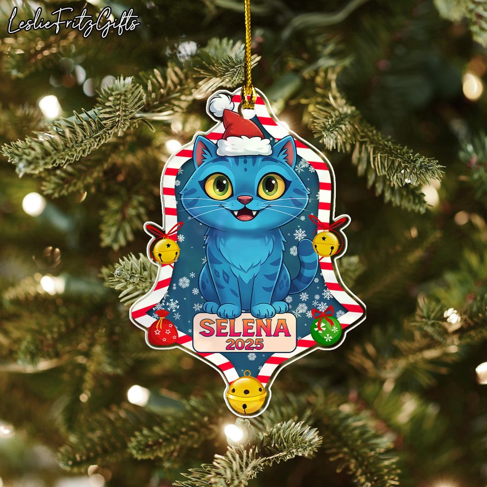 Personalized Name Derpy Kpop Demon Hunters Ornament, Tiger Ornament, Christmas Tree Decor
