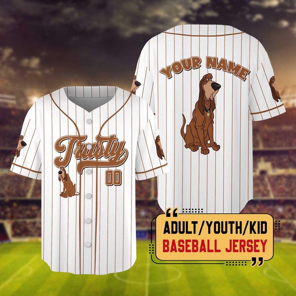 Personalized Lady And The Tramp Baseball Jersey, Custom Lady And The Tramp Jersey