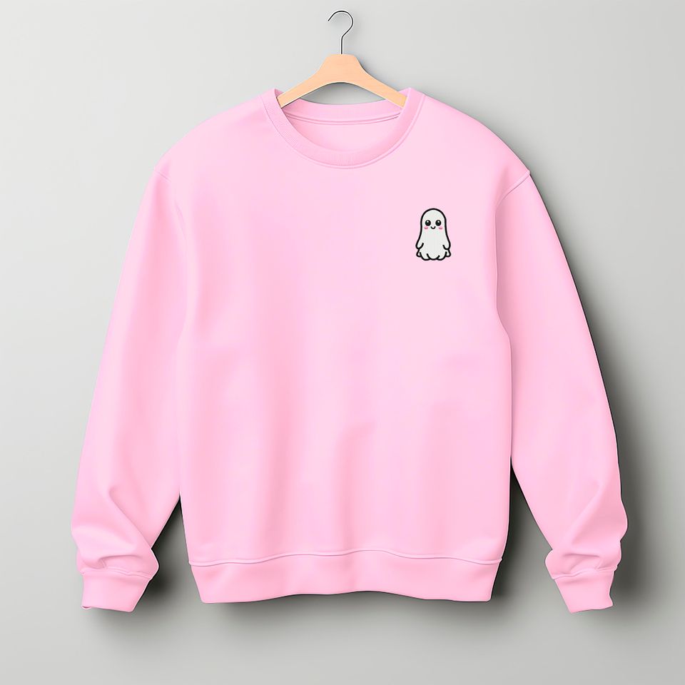 Cute Halloween Ghostie Sweatshirt | UK Embroidered | Unisex Oversized Fit