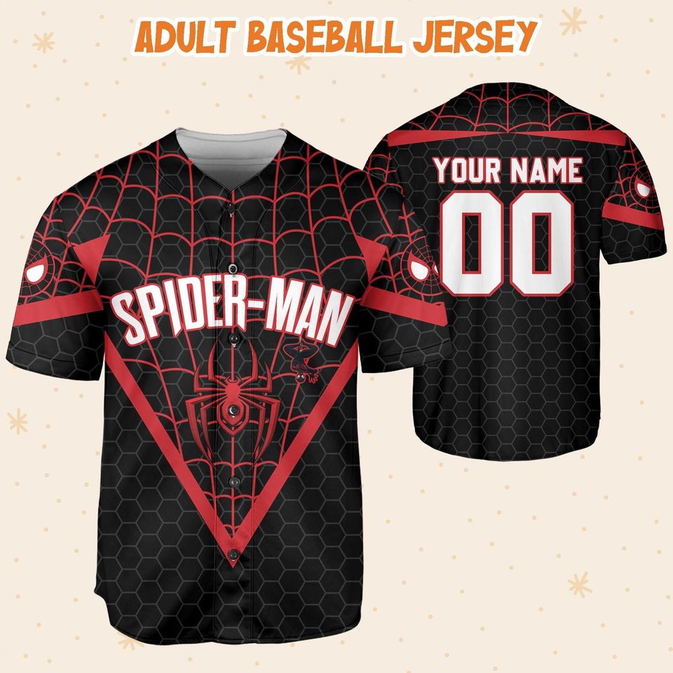 Personalize Spiderman Miles Morales Symbol Black Red