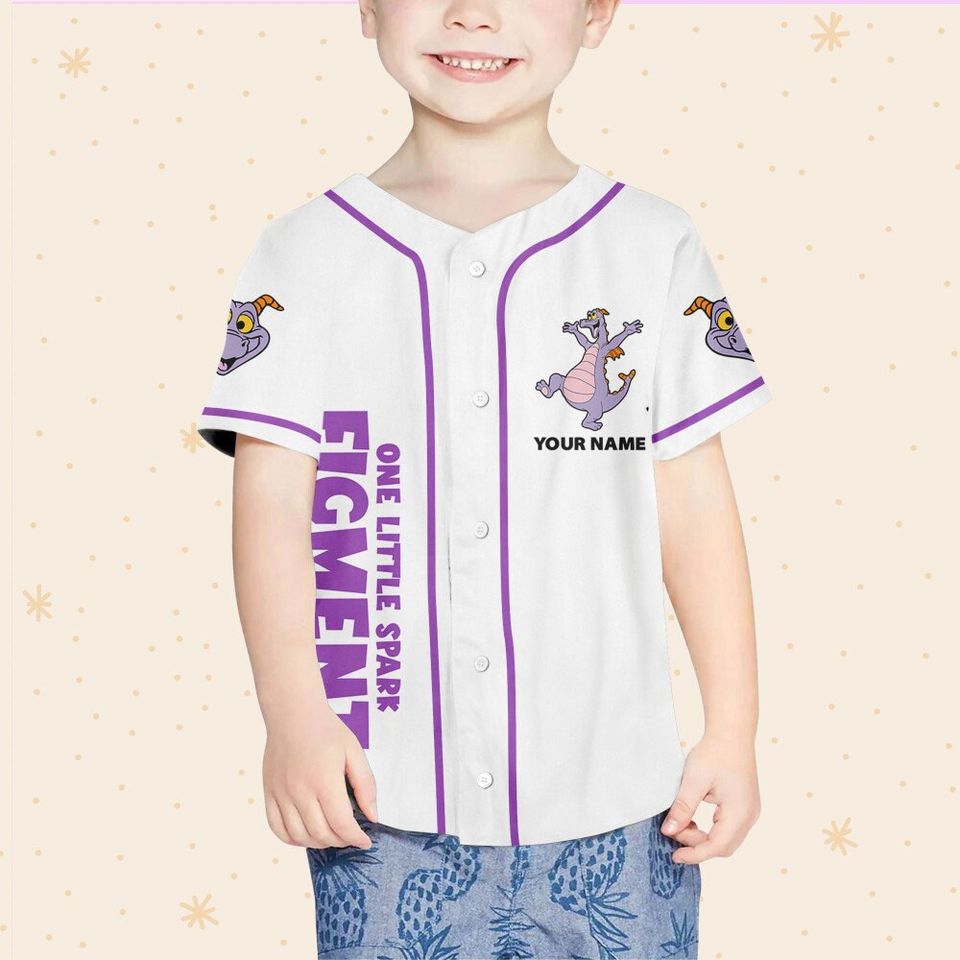 Personalized Figment Disney Baseball Jersey, Disney Jersey