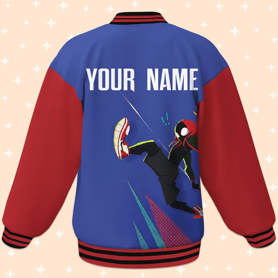 Custom Spiderman Miles Morales Blue Jacket, Disney Jacket