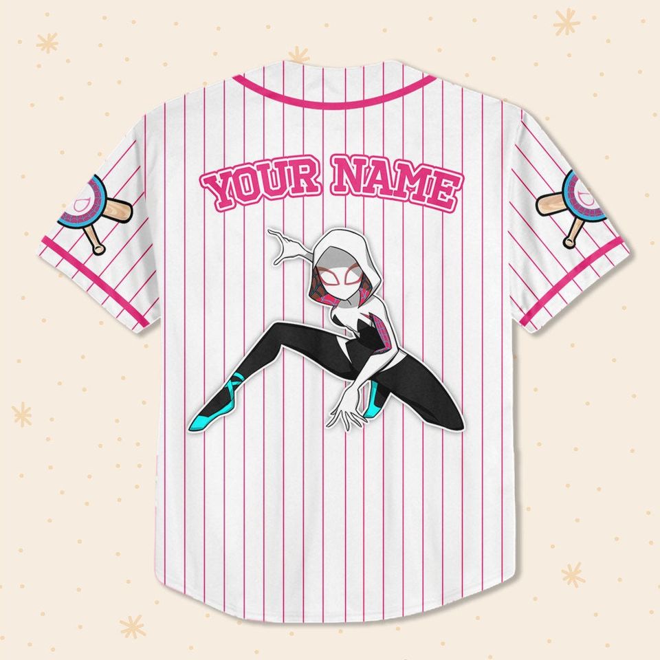 Custom Disney Spiderman Spiderverse Baseball, Jersey