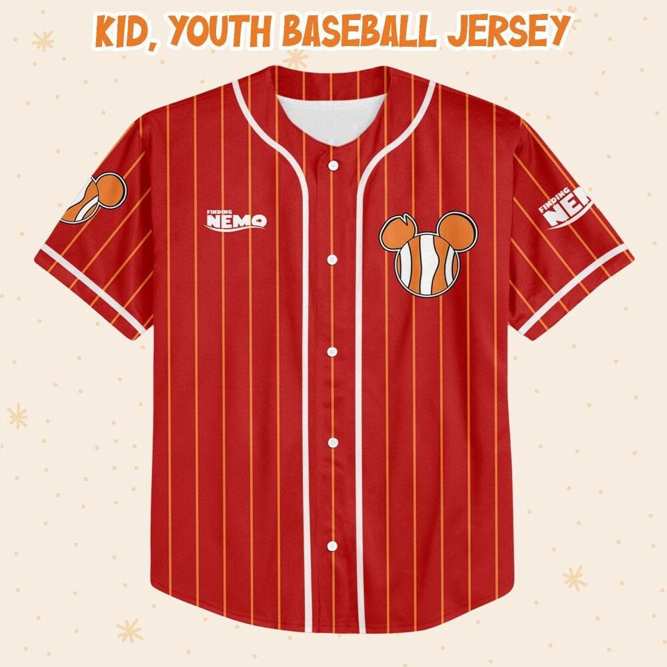 Personalized Finding Nemo Disney Baseball Jersey, Disney Jersey