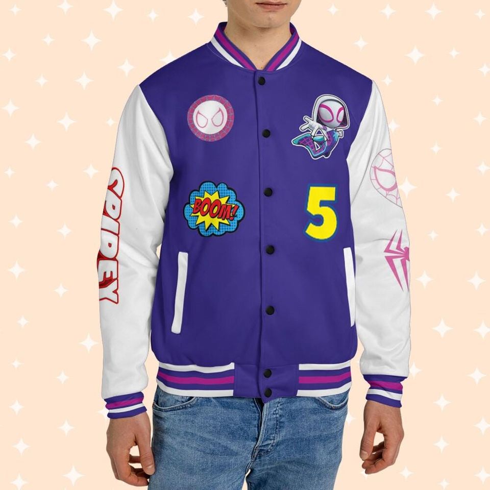 Personalized Varsity Jacket Spidey And His Amazing Friends Cute