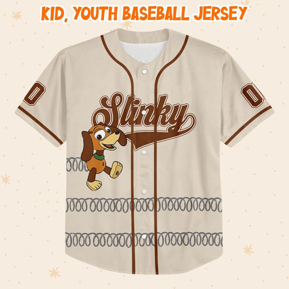 Custom Slinky Dog Toy Story, Custom Kid Youth Adult Disney Jersey Vintage
