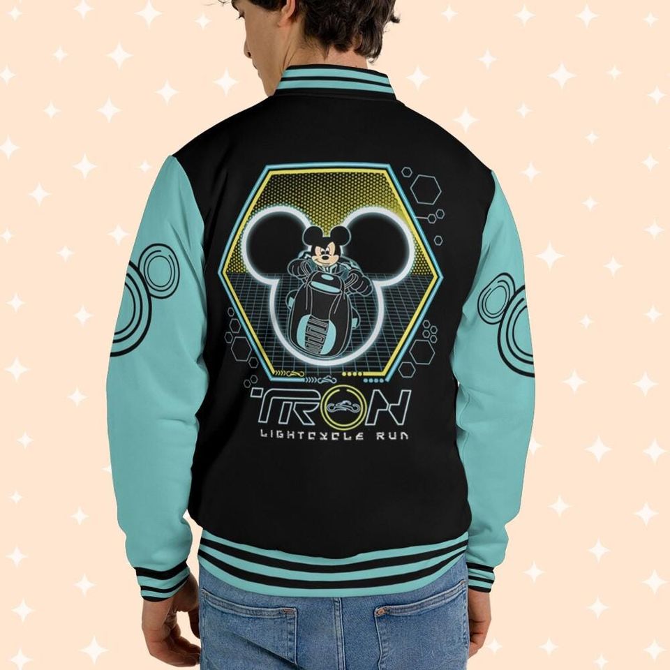 Personalize Disney Mickey Tron, Adult Varsity Jacket, Personalized Disney Jacket