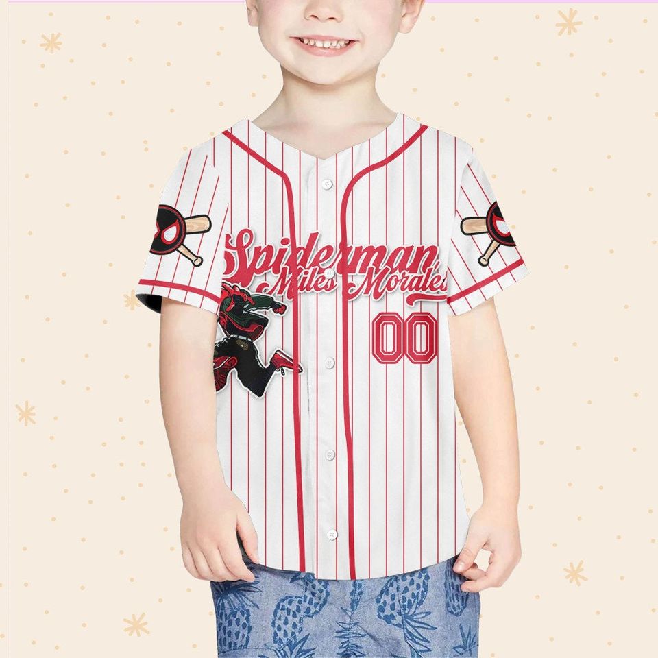 Custom Disney Spiderman Spiderverse Miles Morales Baseball