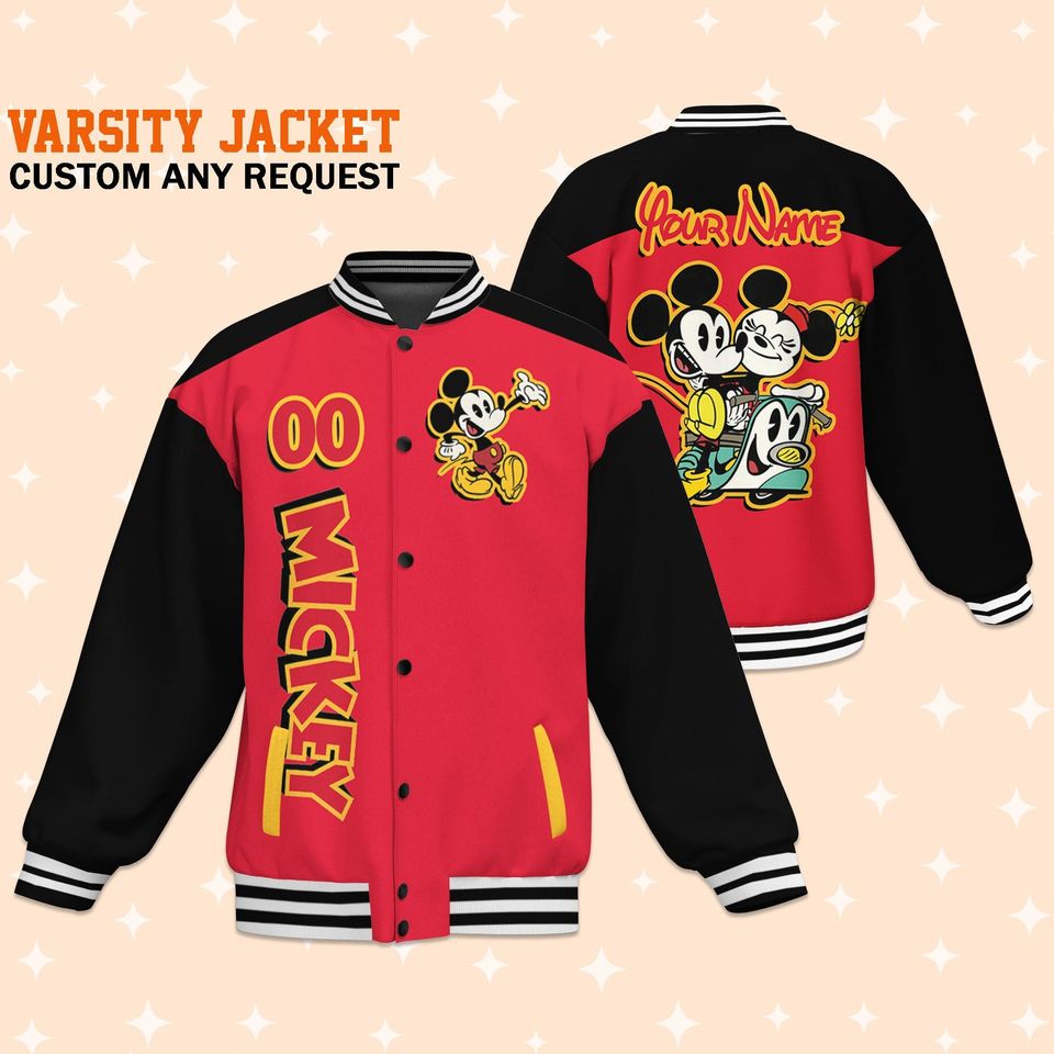 Mickey Baseball Jacket, Personalized Disney Baseball Jacket