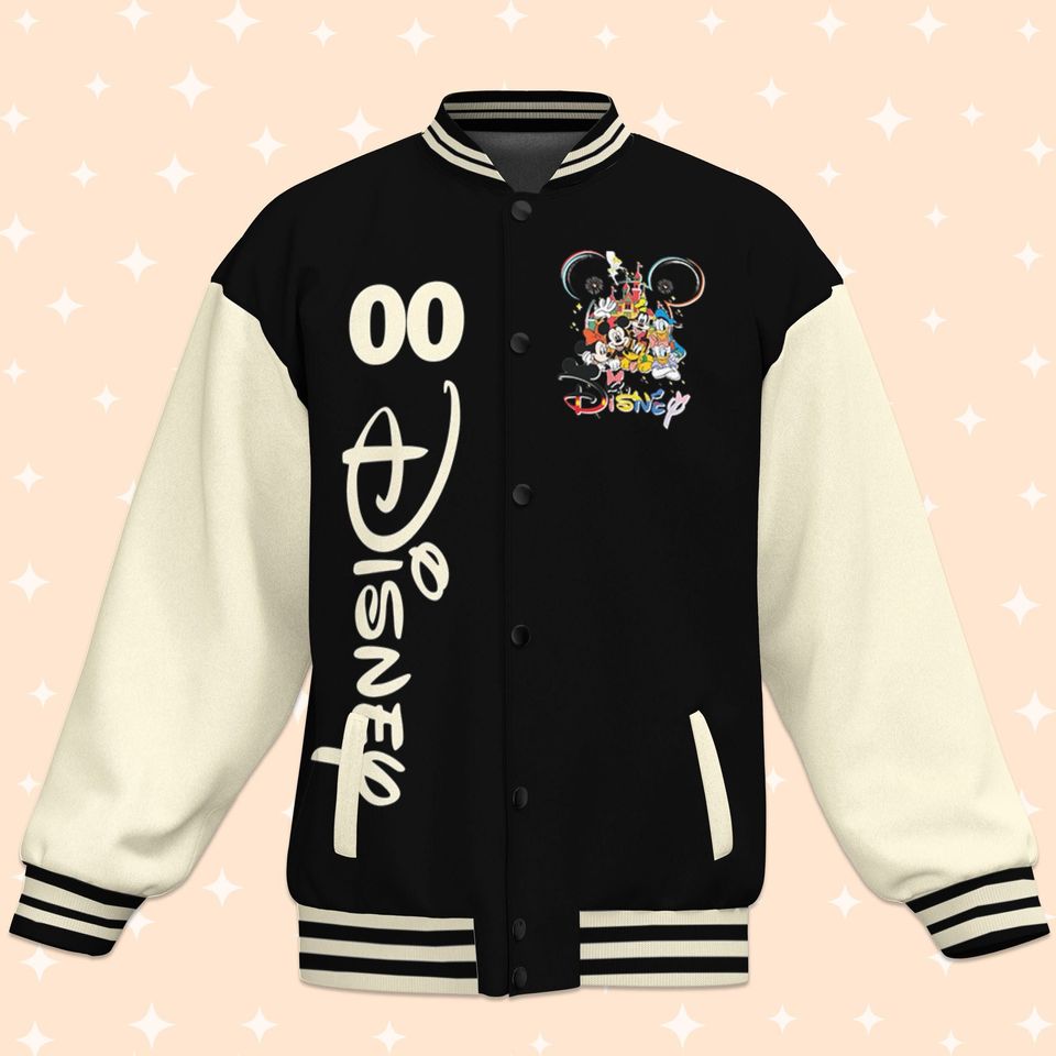 Custom Disney Trip Vacation Varsity Jacket, Adult Varsity Jacket
