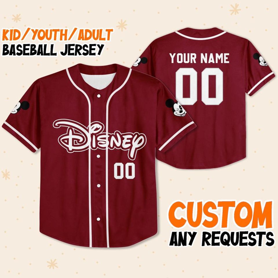 Personalize Disney Simple Awesome Maroon, Custom Kid Youth
