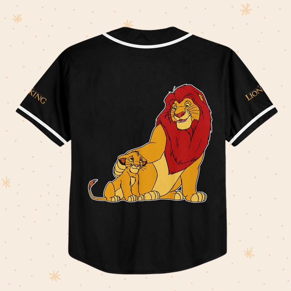 Disney The Lion King Mufase And Simba Baseball Jersey