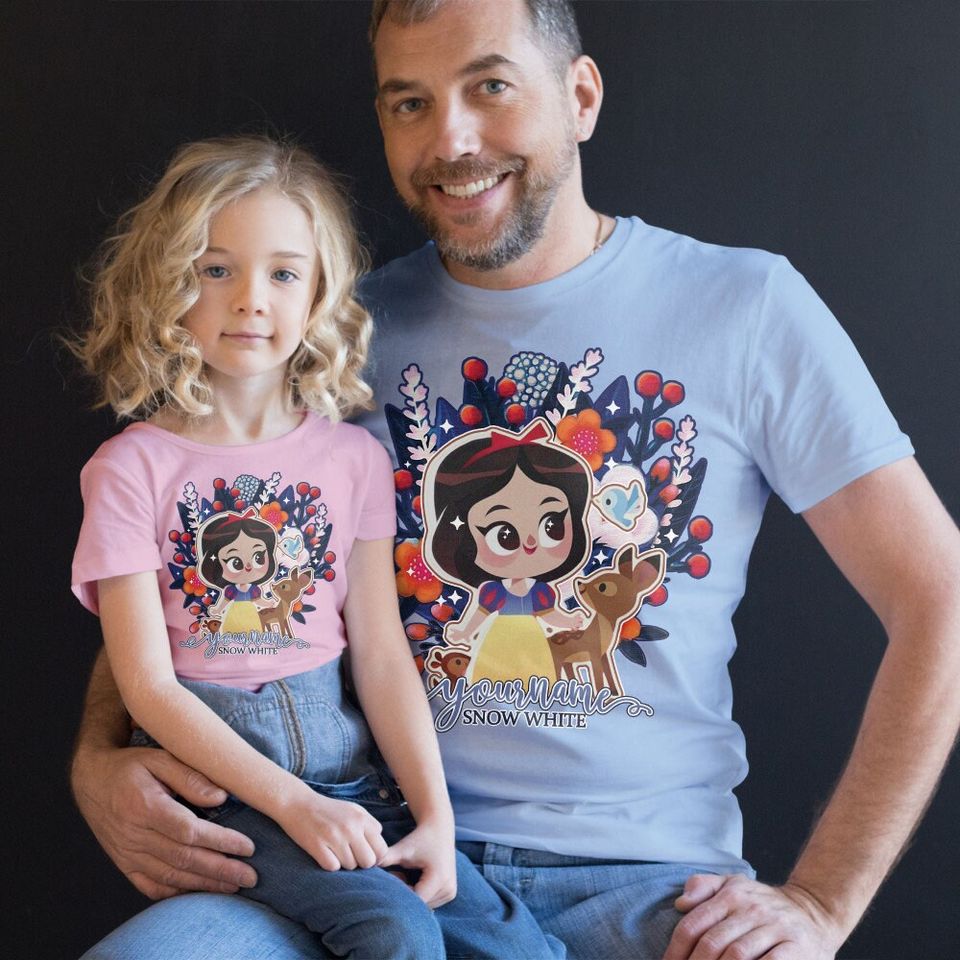 Personalized Snow White Princess Disney Shirt, Disney Family Matching Shirt