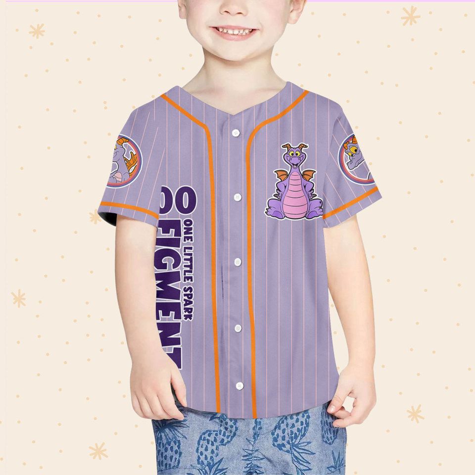 Personalized Figment Disney Baseball Jersey, Disney Jersey