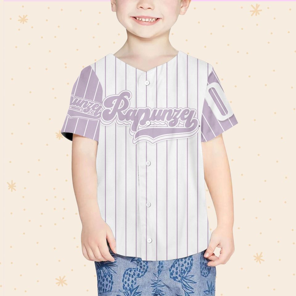 Personalize Rapunzel Princess Disney, Custom Disney Princess Baseball Jersey