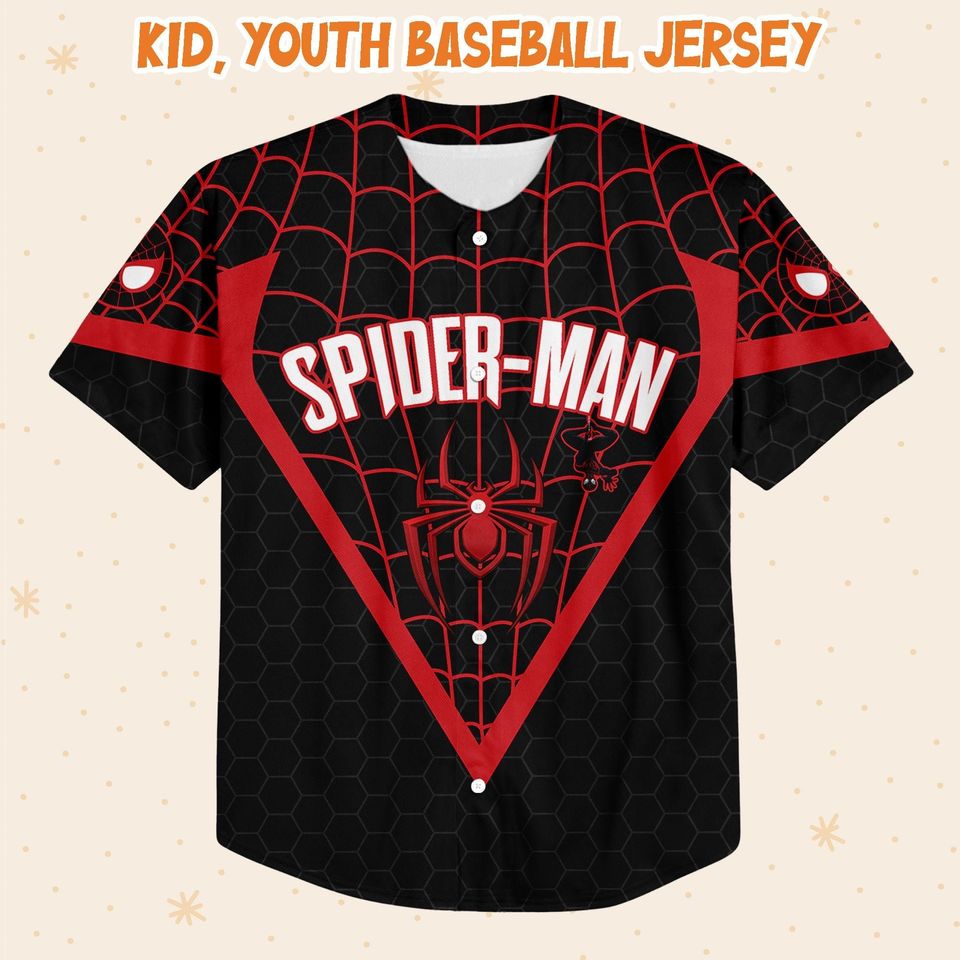 Personalize Spiderman Miles Morales Symbol Black Red