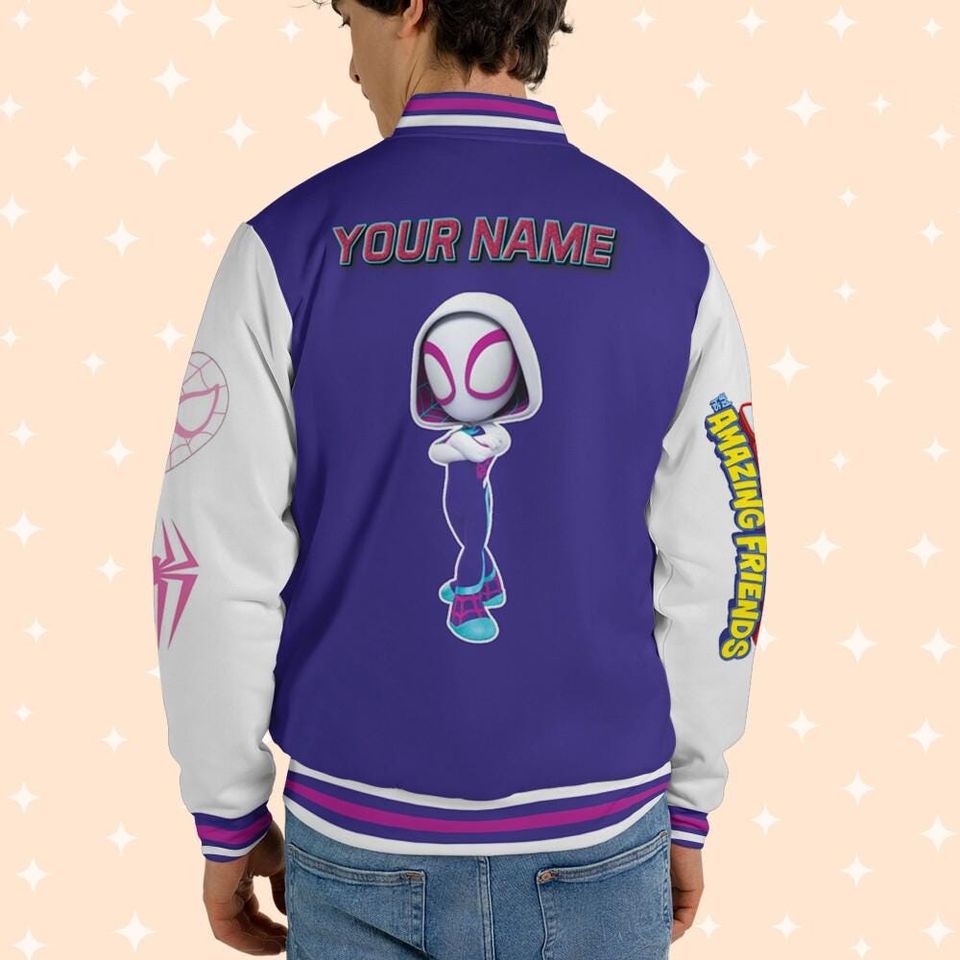 Personalized Varsity Jacket Spidey And His Amazing Friends Cute