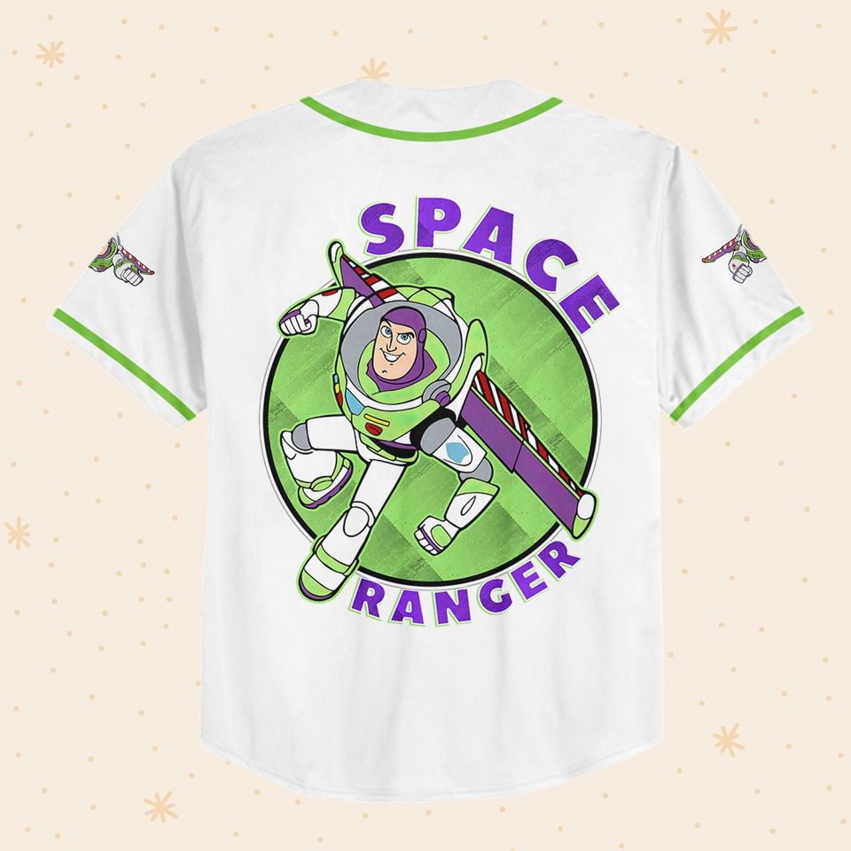 Personalized Buzz Lightyear Space Ranger Disney Baseball Jersey, Disney Jersey