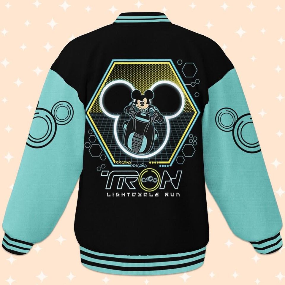 Personalize Disney Mickey Tron, Adult Varsity Jacket, Personalized Disney Jacket