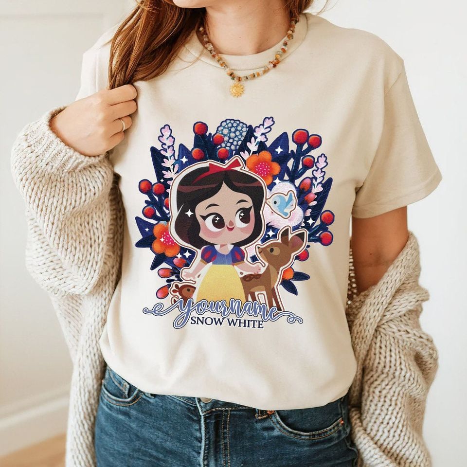 Personalized Snow White Princess Disney Shirt, Disney Family Matching Shirt