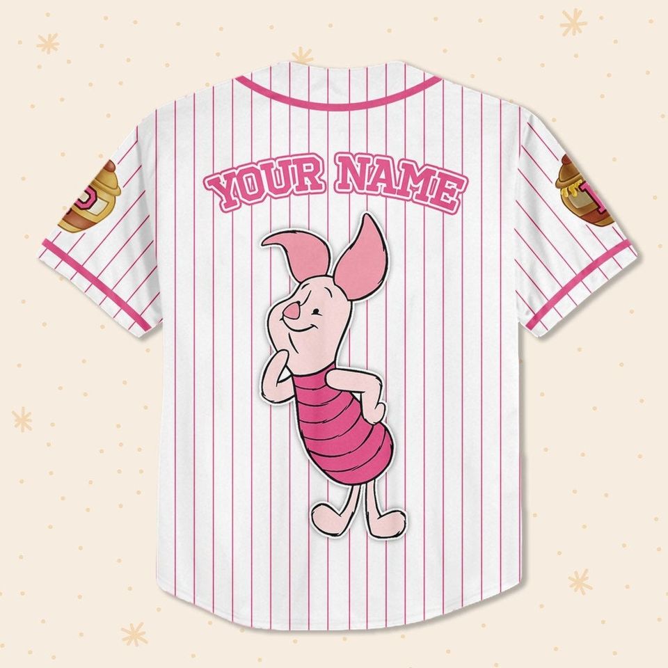 Custom Disney Winnie the Pooh Piglet Baseball, Custom