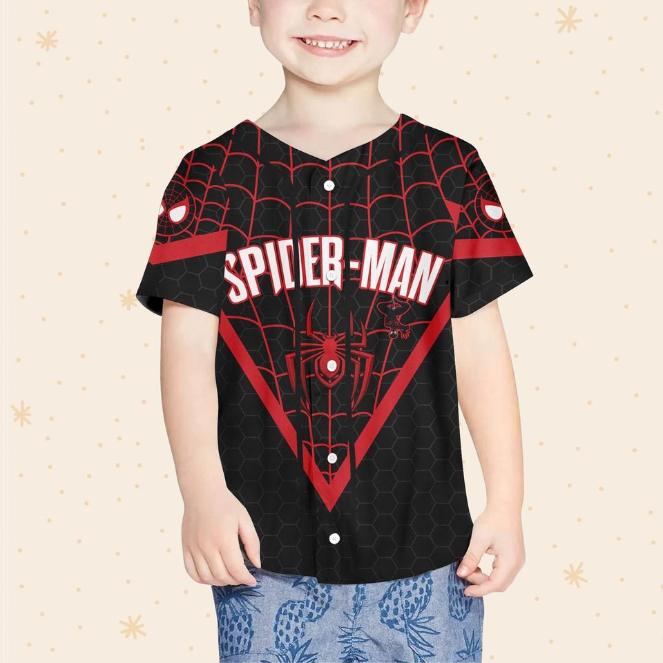 Personalize Spiderman Miles Morales Symbol Black Red